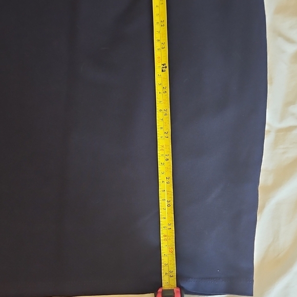 Elegant Navy Off-Shoulder Dress - Picture 5 of 7